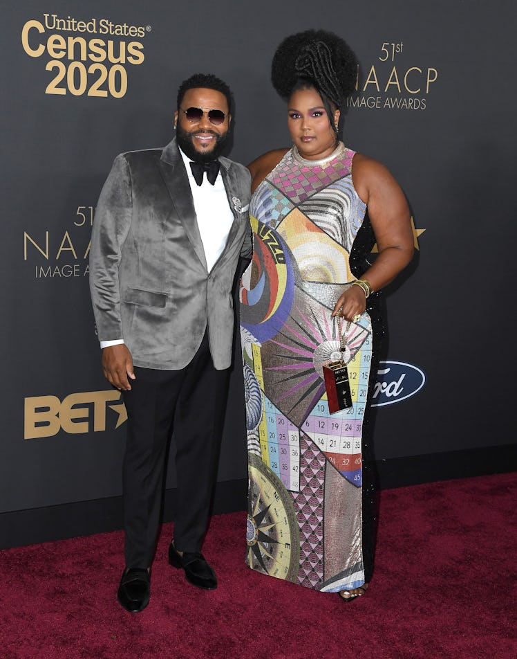Anthony Anderson and Lizzo at the NAACP Awards