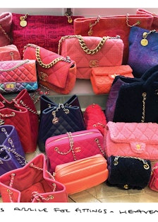 Various Chanel bags in different colors and sizes in Sofia Coppola's Photo Diary