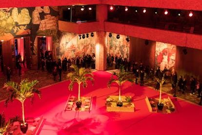 The Christian Louboutin runway set in the Palais de la Porte Dorée