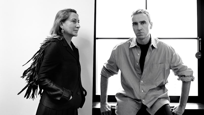 Miuccia Prada and Raf Simons