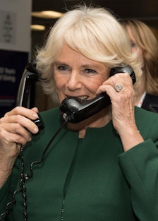 Camilla Parker Bowles on the phone