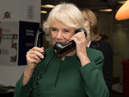 Camilla Parker Bowles on the phone