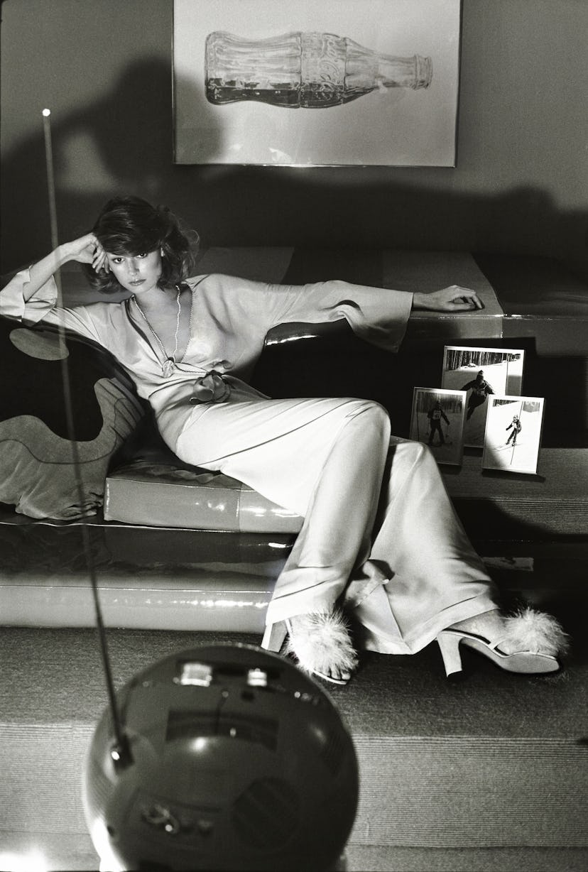 Vintage Woman Watching TV