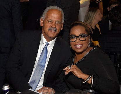 Oprah and Stedman, seated.