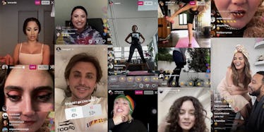 Celebrities on Instagram Live