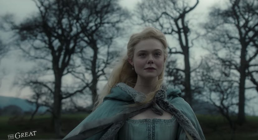 Dakota Fanning as Catherine the Great.