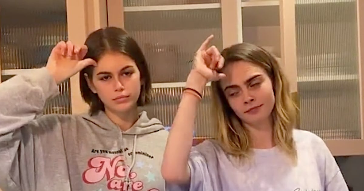 Cara Delevingne and Kaia Gerber Are Self-Isolating on TikTok