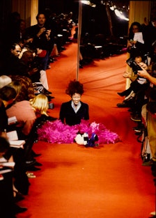 Naomi Campbell falls on the Vivienne Westwood runway
