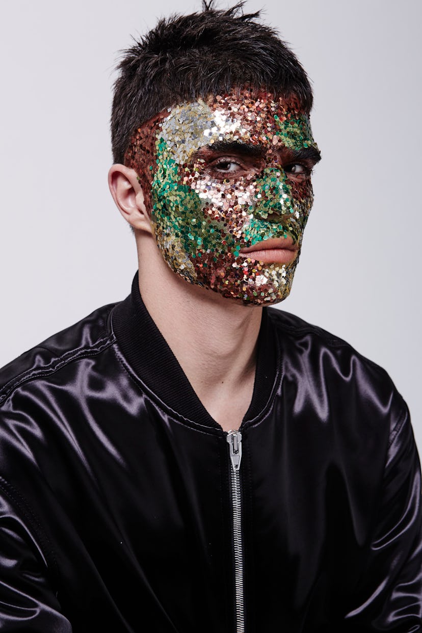 Interview Russia glitter facial