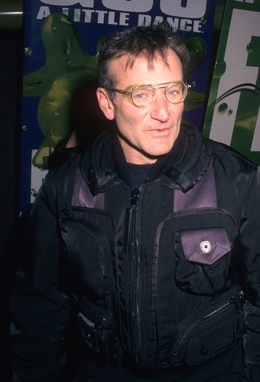 Robin Williams wearing Issey Miyake