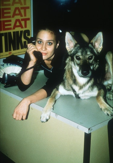 Fiona Apple and a cute dog