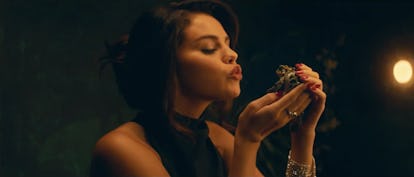 selena gomez kissing frog