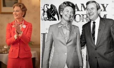 Cate Blanchett and Phyllis Schlafly with her husband Fred