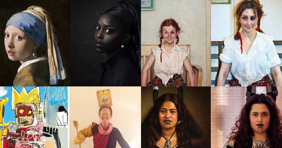 People Are Recreating Artworks With Random Things They Find at Home