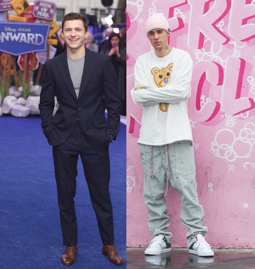 tom holland justin bieber