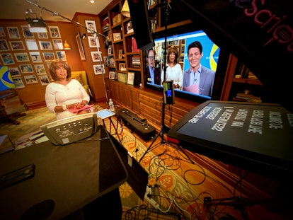 gayle king recording from home