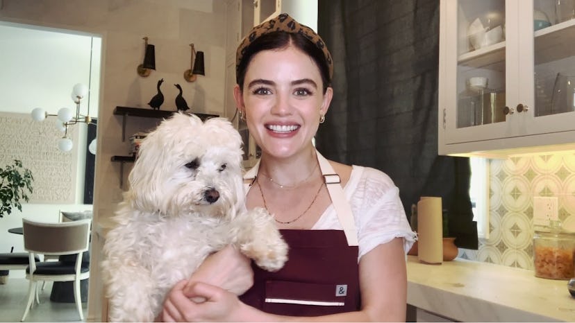 Lucy Hale Baking Banana Bread