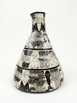 The piece Rumours (2020) Earthenware and Glaze by Katy Stubbs