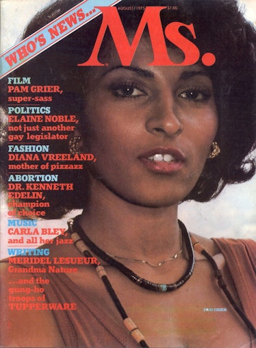 Pam Grier's Ms. magazine cover