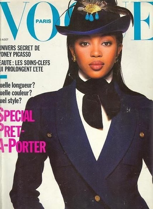 Naomi Campbell on the cover of French Vogue