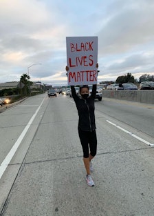 Tinashe protesting