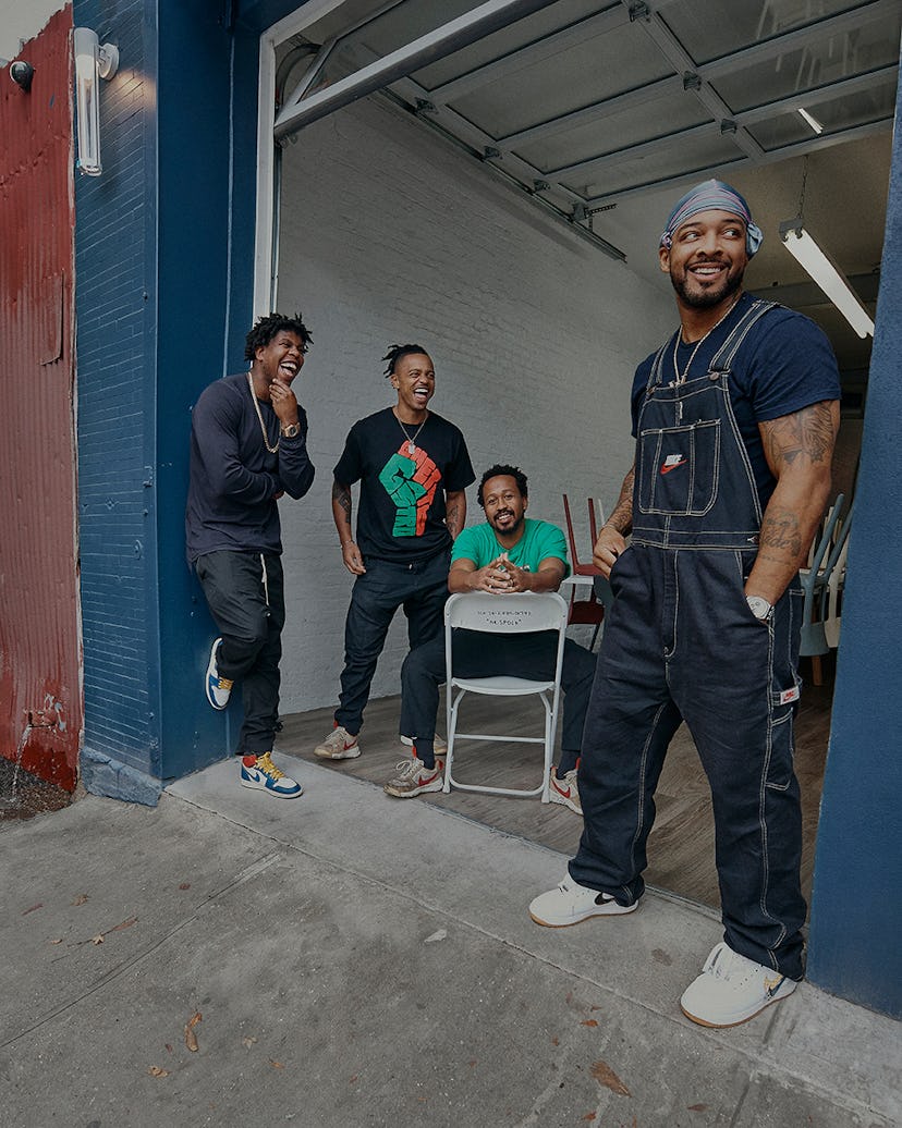 Jon Gray, Pierre Serrao, Malcolm Livingston II, and Lester Walker from the Chef Collective Ghetto Ga...
