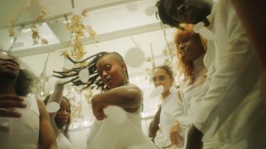 A screenshot from Kelela’s music video for LMK, directed by Andrew Thomas Huang