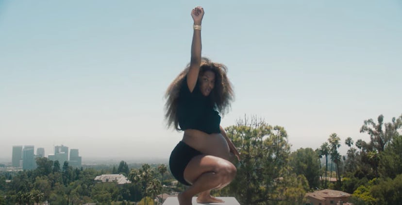Ciara in a music video.