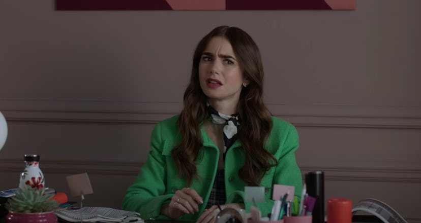 Lily Collins plays Emily, who happens to be in Paris.