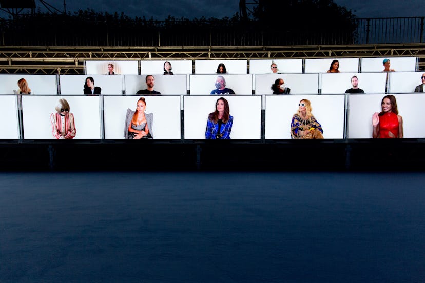 Virtual Balmain show attendees