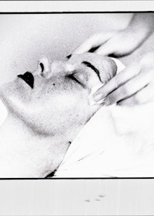 Image of woman getting facial