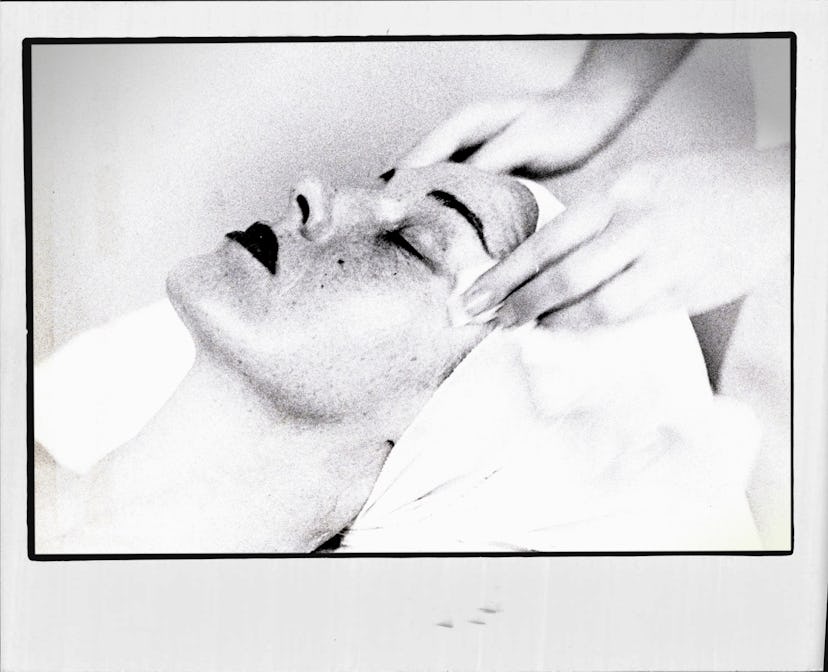 Image of woman getting facial