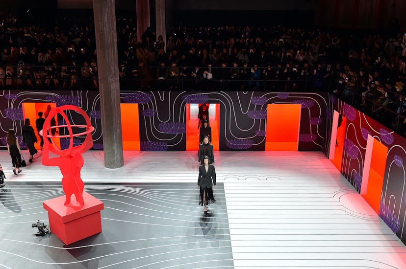 The runway at Prada's fall 2020 show