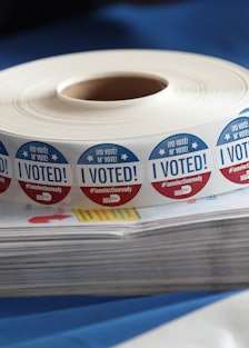 Roll of "I Voted" Stickers.