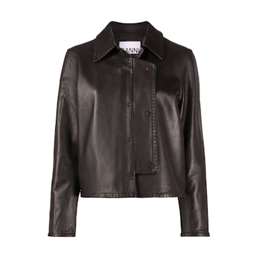 Ganni jacket in black for In-Between Fall Weather