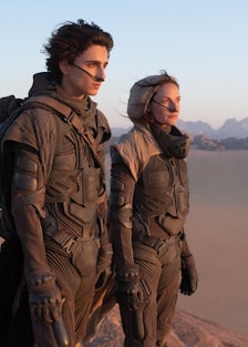 timothee and rebecca ferguson in dune