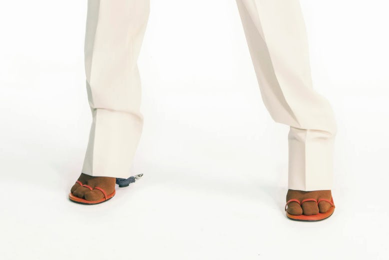 givenchy ss21 three toed sandals