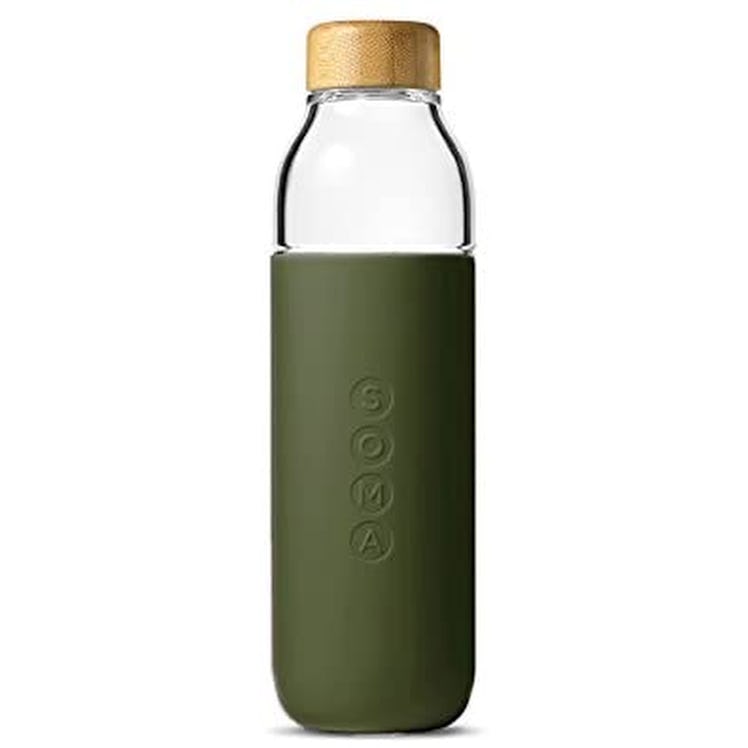Soma green water bottle