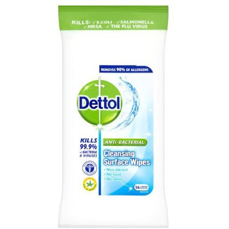 A packet of Dettol wipes