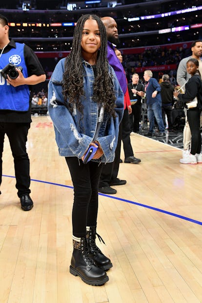 blue ivy at a basketball game