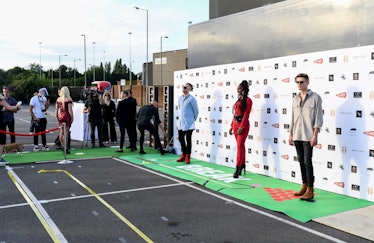 A socially distanced red carpet
