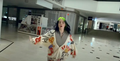 Billie Eilish is loose in a mall.