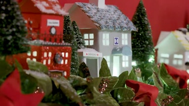 A close-up of Melania Trump's Christmas decorations