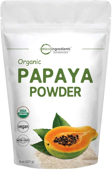 A bag of papaya powder