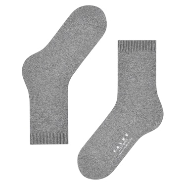 Merino wool and cashmere grey socks