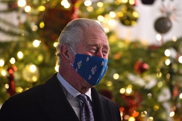 Prince Charles wearing a face mask