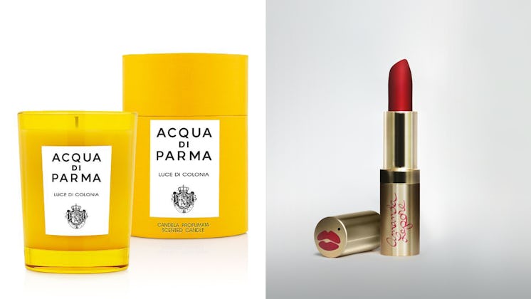 KYLE: Acqua Di Parma Candles; Amanda Lepore Classic Red Lipstick