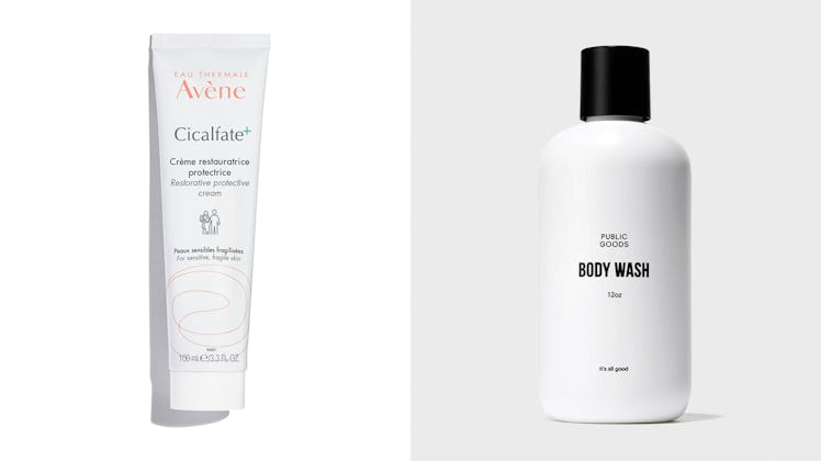 MICHAEL: Avène Cicalfate+ Restorative Protective Cream; Public Goods Body Wash