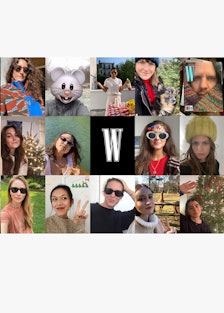 A holidays collage featuring the W team members