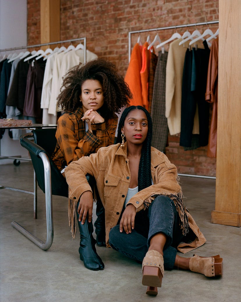 Kai Avent-deLeon and Rajni Jacques, cofounders of the 'Sincerely, Tommy,' posing in their concept st...